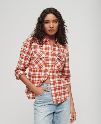 Women's Lumberjack Check Flannel Shirt / Check - Size: 10 - Superdry - Modalova