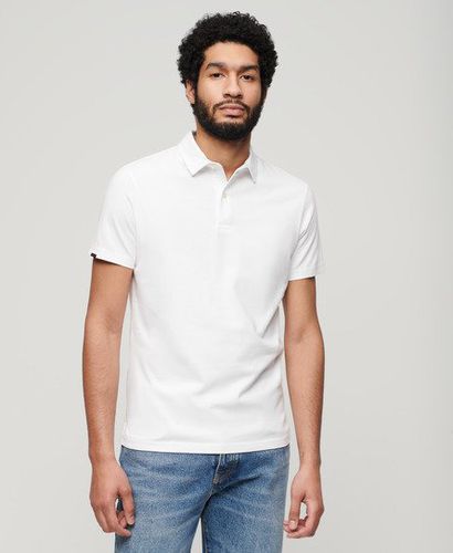 Men's Men's Jersey Polo Shirt, White, Size: L - Superdry - Modalova