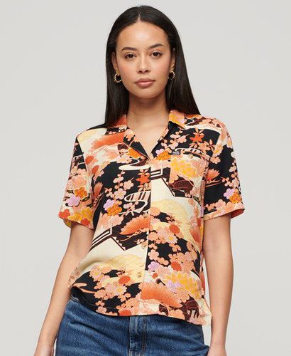 Women's Beach Resort Shirt / Goshodoki - Size: 10 - Superdry - Modalova