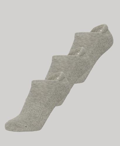 Women's Trainer Sock 3 Pack Grey / Grey Marl - Size: XS/S - Superdry - Modalova