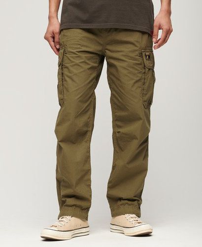 Men's Baggy Parachute Pants Green / Burnt Olive - Size: 34/32 - Superdry - Modalova