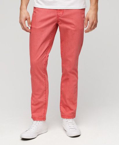 Men's International Chino Pants Cream / Coral - Size: 31/32 - Superdry - Modalova