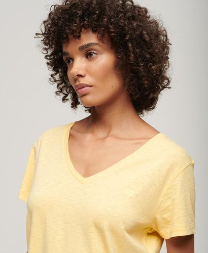 Women's Slub Embroidered V-Neck T-Shirt / Sundress - Size: 8 - Superdry - Modalova
