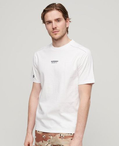 Men's Sport Tech Logo Relaxed T-Shirt White / Brilliant White - Size: S - Superdry - Modalova