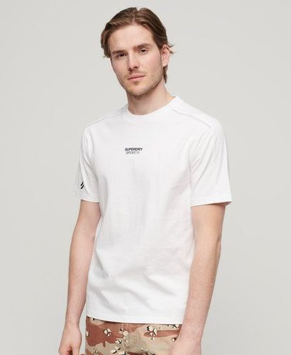 Men's Sport Tech Logo Relaxed T-shirt White / Brilliant White - Size: Xxl - Superdry - Modalova