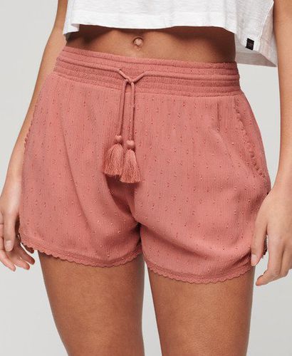 Women's Vintage Beach Shorts Pink / Smokey Rose - Size: 14 - Superdry - Modalova
