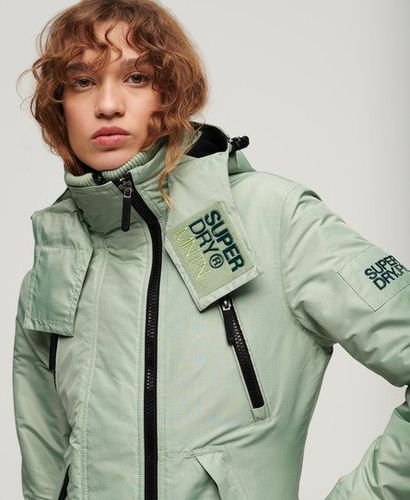 Women's Hooded Mountain Windbreaker Jacket Green / Sea Green - Size: 16 - Superdry - Modalova