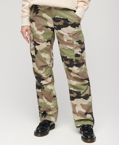 Women's Low Rise Straight Cargo Pants / Jacket Camo - Size: 32 - Superdry - Modalova