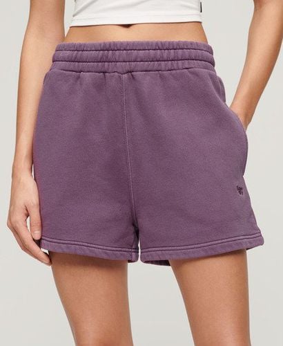 Women's Vintage Wash Sweat Shorts / Grape Jam - Size: 6 - Superdry - Modalova
