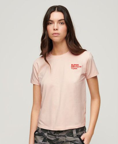 Women's Sport Luxe Graphic T-Shirt / Mauve Morn - Size: 12 - Superdry - Modalova