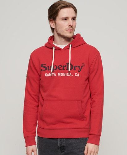 Men's Venue Duo Logo Hoodie Red / Ferra Red Marl - Size: S - Superdry - Modalova