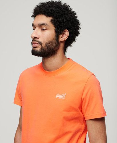 Men's Organic Cotton Essential Logo T-Shirt / Sunburst Coral - Size: Xxl - Superdry - Modalova
