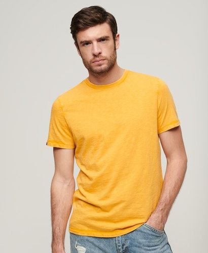 Men's Mens Classic Cotton Short Sleeve T-Shirt, Yellow, Size: L - Superdry - Modalova