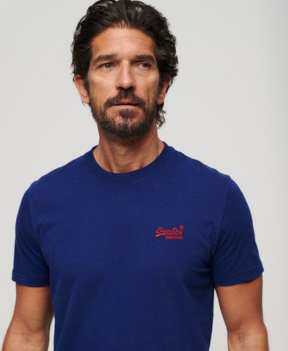 Men's Organic Cotton Essential Logo T-Shirt Navy / Supermarine Navy - Size: XL - Superdry - Modalova