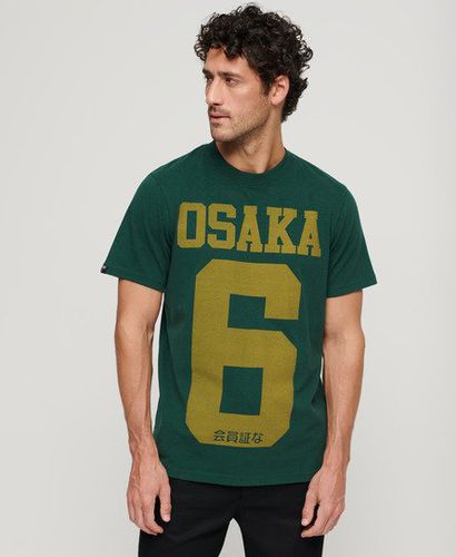 Men's Osaka 6 Graphic T-Shirt Green / Bengreen Marl - Size: L - Superdry - Modalova