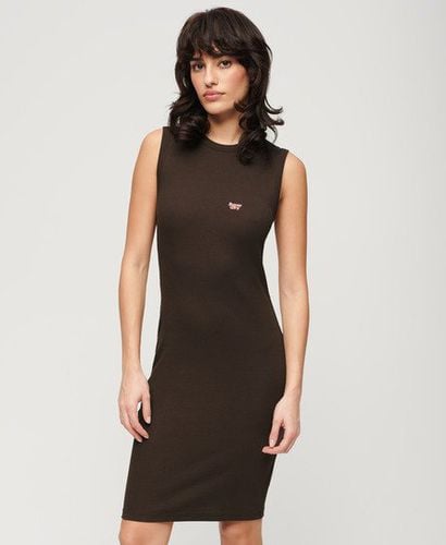 Damen Geripptes Bodycon-Midikleid - Größe: 42 - Superdry - Modalova