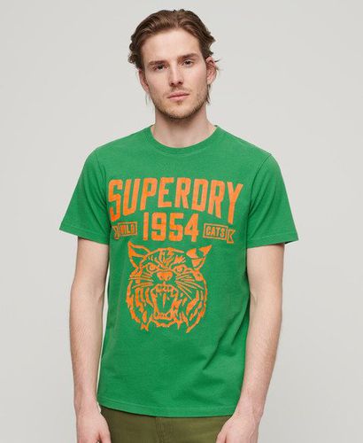 Men's Track & Field Athletic Graphic T-Shirt Green / Oregon Green - Size: L - Superdry - Modalova