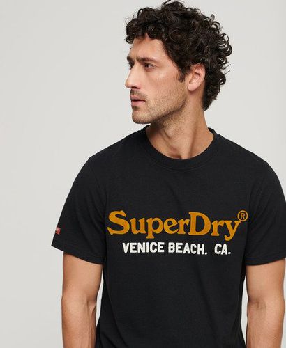 Men's Venue Duo Logo T-Shirt / Nero Marl - Size: L - Superdry - Modalova