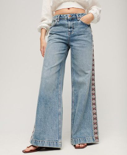 Damen Ausgestellte Jeans mit Boho-Band - Größe: 26/30 - Superdry - Modalova