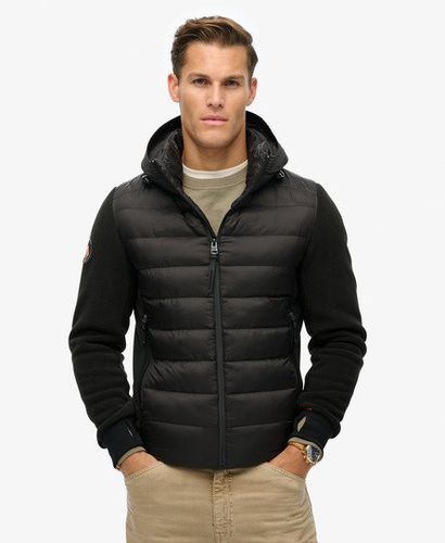 Men's Hooded Storm Fleece Bomber Black - Size: L - Superdry - Modalova