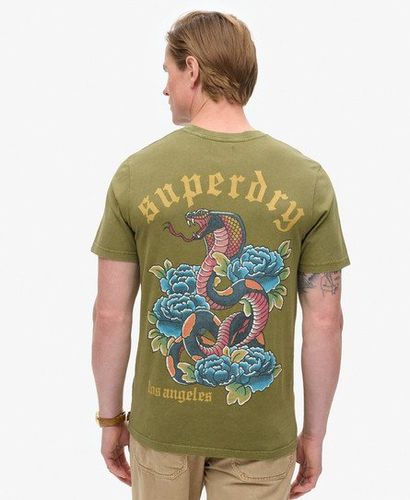 Herren T-shirt mit Tattoo-grafik - Größe: Xxxl - Superdry - Modalova