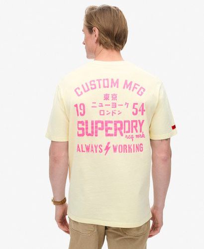 Men's Lo-fi Punk Graphic Loose T-Shirt Cream / Urban Cream - Size: M - Superdry - Modalova