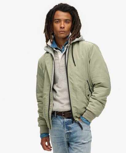 Men's Military Hooded MA1 Jacket Green / Seagrass Green - Size: XL - Superdry - Modalova