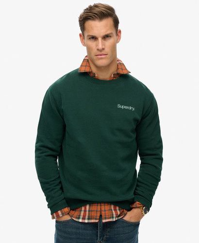 Men's Core Logo City Loose Crew Sweatshirt Green / Enamel Green - Size: Xxl - Superdry - Modalova