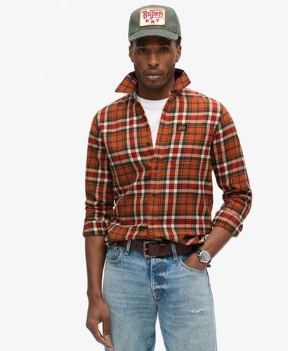 Herren Langärmeliges Holzfällerhemd aus Baumwolle - Größe: XL - Superdry - Modalova