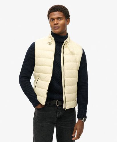 Men's Lightweight Padded Gilet Beige / Pelican Beige - Size: L - Superdry - Modalova