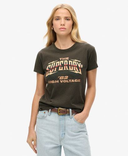 Damen 70s Rock Band T-Shirt mit Flügelärmeln - Größe: 36 - Superdry - Modalova