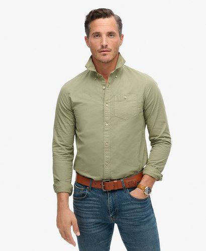 Men's The Merchant Store - Long Sleeved Shirt Khaki / Light Khaki Green - Size: Xxxl - Superdry - Modalova