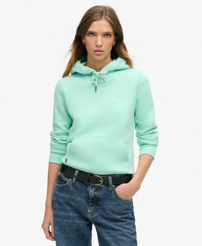 Women's Essential Logo Hoodie Green / Beach Glass Green - Size: 10 - Superdry - Modalova