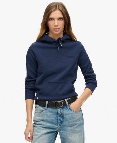 Ladies Classic Essential Logo Hoodie, Navy Blue, Size: 10 - Superdry - Modalova