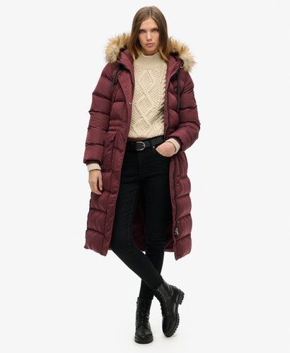 Damen Langer Everest Kunstfellmantel - Größe: 40 - Superdry - Modalova