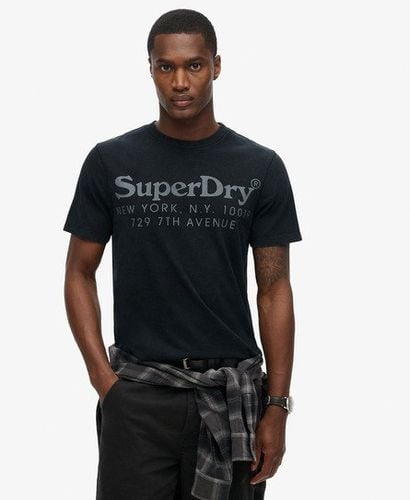 Men's Tonal Venue Logo T-Shirt Black / Jet Black - Size: XL - Superdry - Modalova