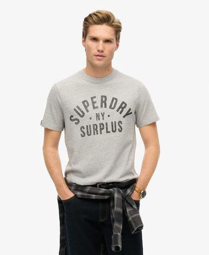 Men's Surplus Graphic T-Shirt Grey / Surplus Grey Grindle - Size: L - Superdry - Modalova