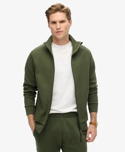 Men's Tech Loose Track Top Green / Dark Moss Green - Size: L - Superdry - Modalova