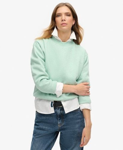 Women's Essential Logo Relaxed Fit Sweatshirt Green / Minted Green Marl - Size: 10 - Superdry - Modalova