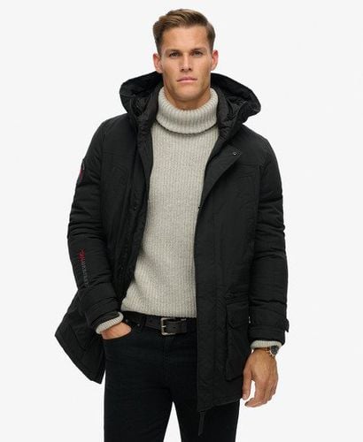 Men's City Padded Parka Jacket Black - Size: S - Superdry - Modalova