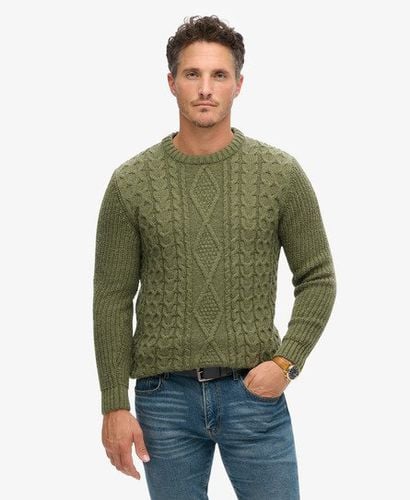 Herren Jacob Pullover mit Zopfmuster - Größe: L - Superdry - Modalova