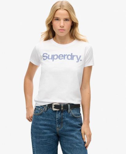 Women's Core Logo City Fitted T-shirt White / Brilliant White - Size: 10 - Superdry - Modalova