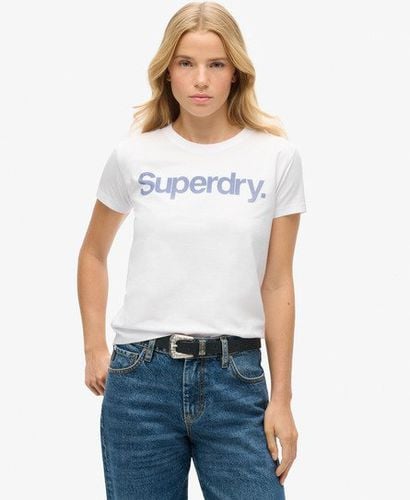 Women's Core Logo City Fitted T-shirt White / Brilliant White - Size: 12 - Superdry - Modalova