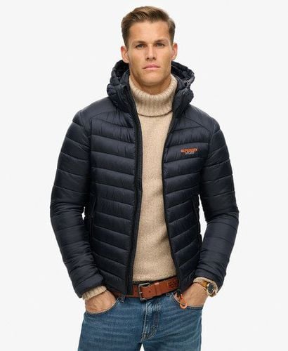 Men's Hooded Fuji Padded Jacket Navy / Eclipse Navy - Size: Xxxl - Superdry - Modalova