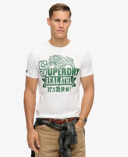 Men's Classic Athletic T-Shirt White / Optic - Size: S - Superdry - Modalova