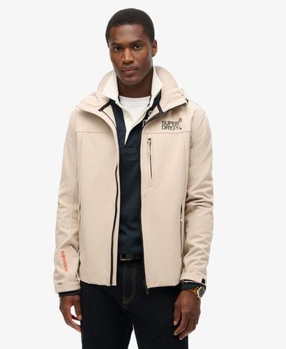 Men's Hooded Soft Shell Trekker Jacket, Beige, Size: XL - Superdry - Modalova