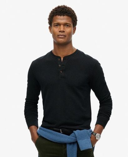 Men's The Merchant Store - Grandad Top Black - Size: L - Superdry - Modalova