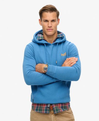 Men's Essential Logo Hoodie Blue / Monaco Blue - Size: M - Superdry - Modalova