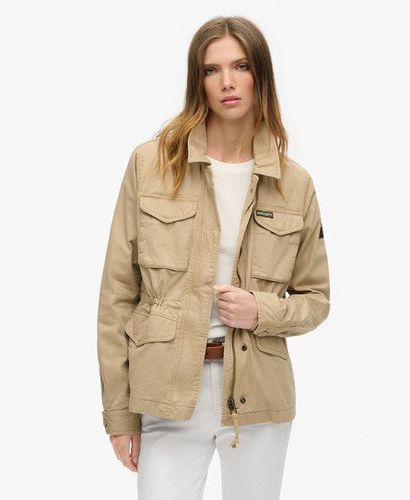 Women's Military M65 Lined Jacket Green / Canyon Beige - Size: 12 - Superdry - Modalova