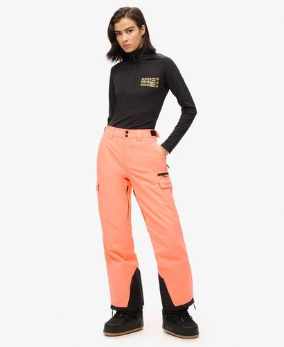 Women's Sport Ski Ultimate Rescue Trousers Coral / Pastelline Coral - Size: 10 - Superdry - Modalova